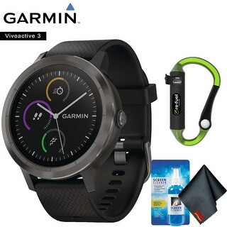 Garmin vivoactive 3 (Black with Slate Hardware) Accessory Kit (Standard) | Bed Bath & Beyond