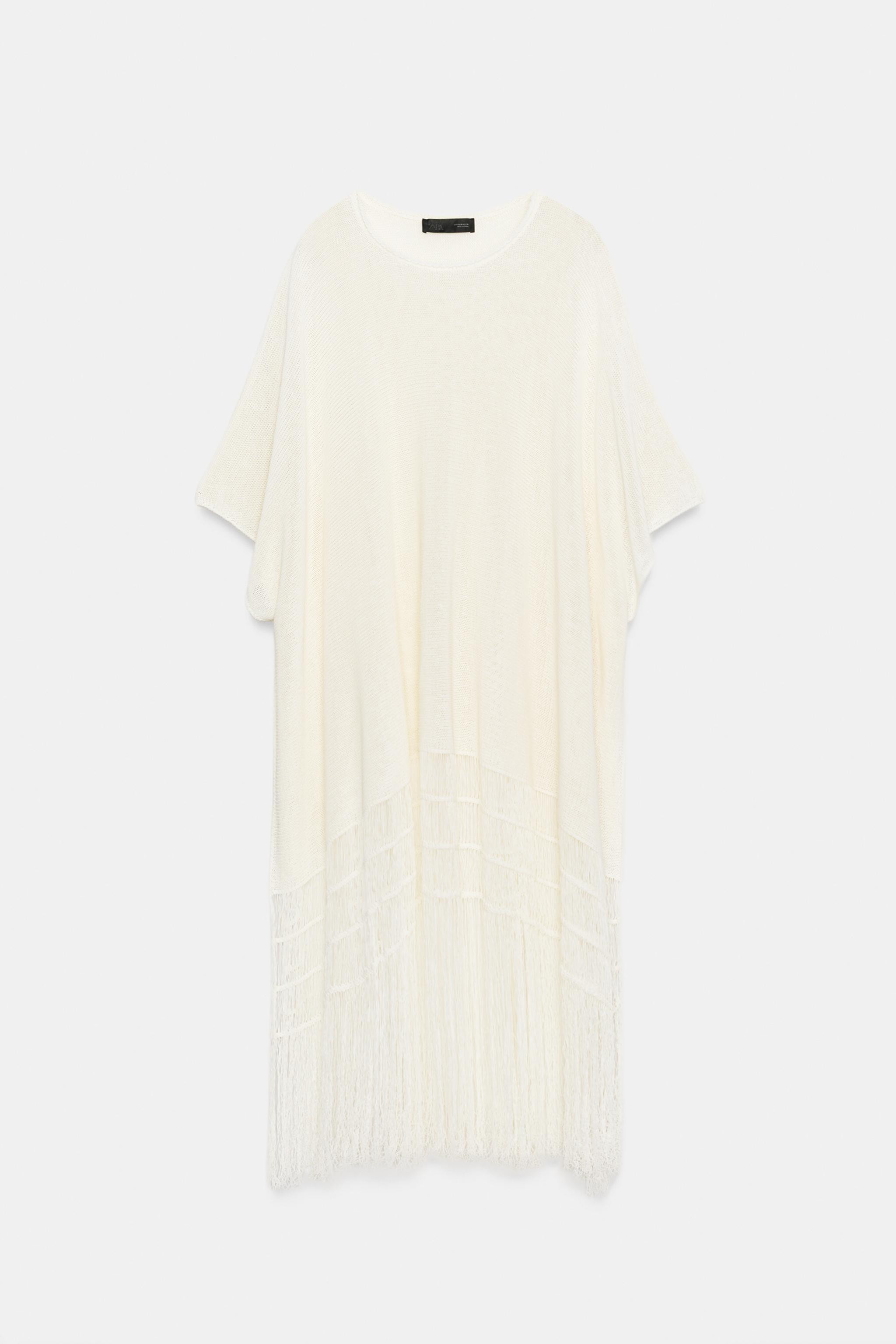 FRINGED KNIT TUNIC | Zara US