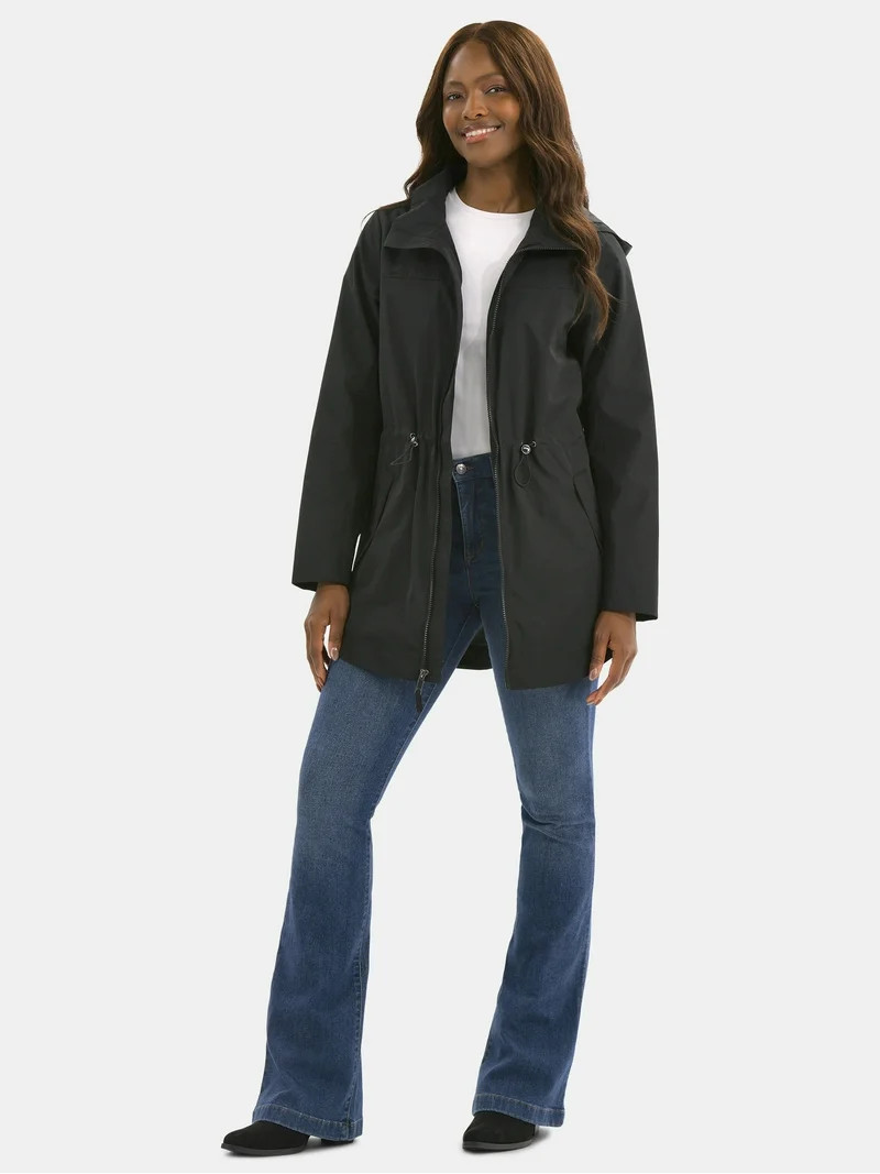 Time and Tru Women's Lightweight Anorak Jacket with Hood, Sizes XS-2X | Walmart (US)