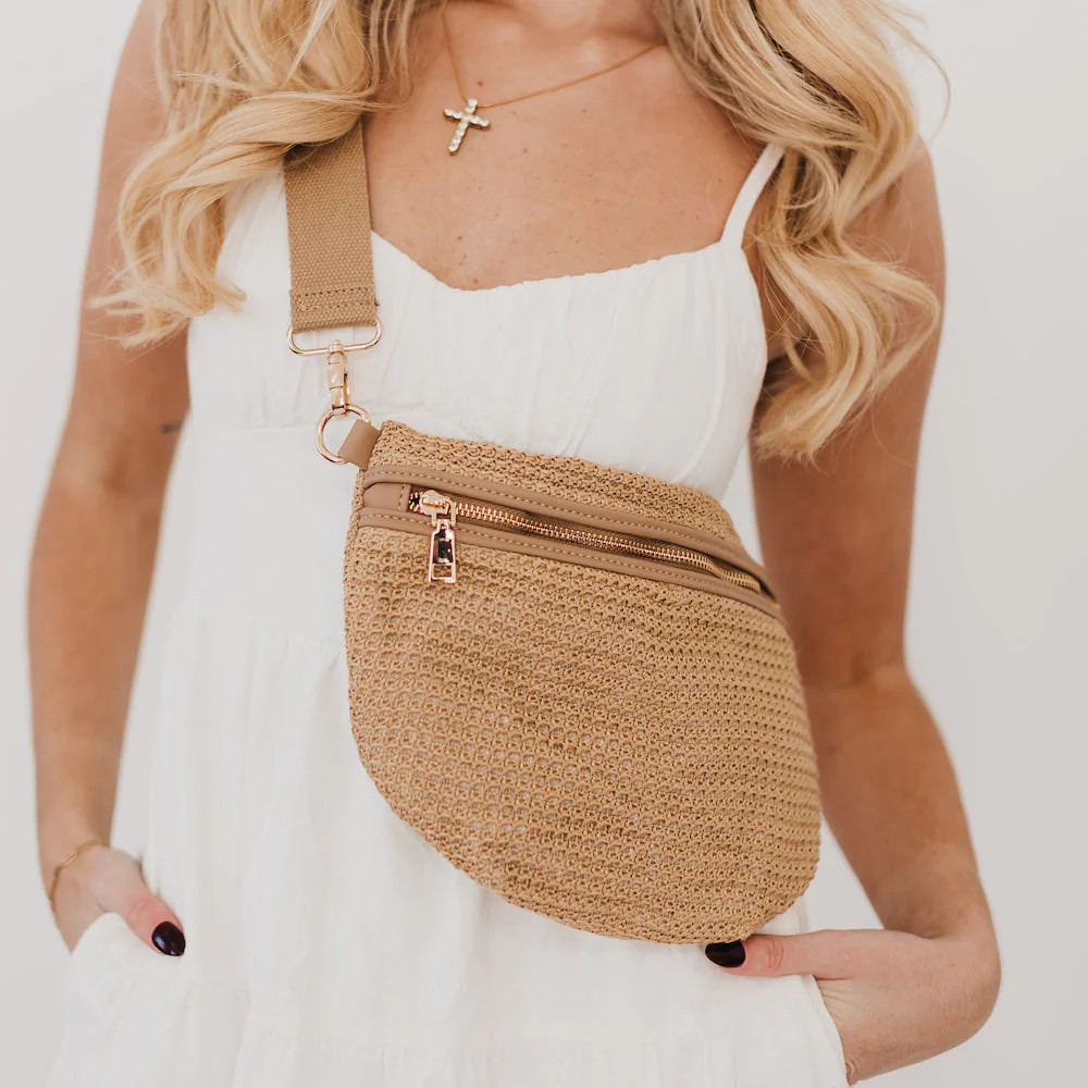 Rachel Raffia Westlyn Bum Bag | Pretty Simple