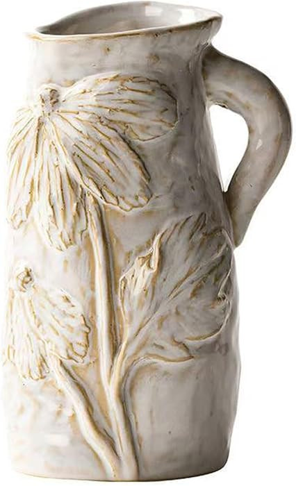 Small Ceramic Vase for Flowers - Distressed Vintage Vase Decor,Modern Boho Ins Style Decorative V... | Amazon (US)