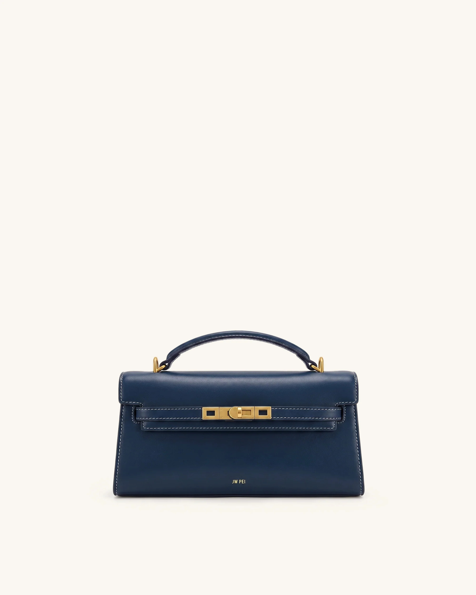 Noor Top Handle Bag - Navy Blue | JW PEI US