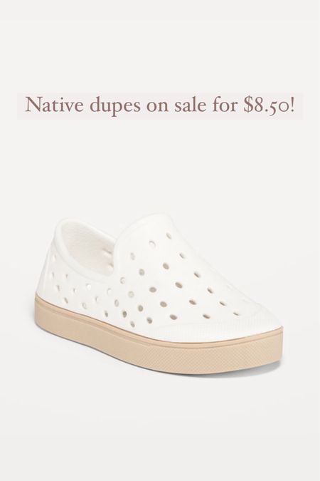 White toddler native dupes

#LTKkids #LTKshoecrush #LTKbaby