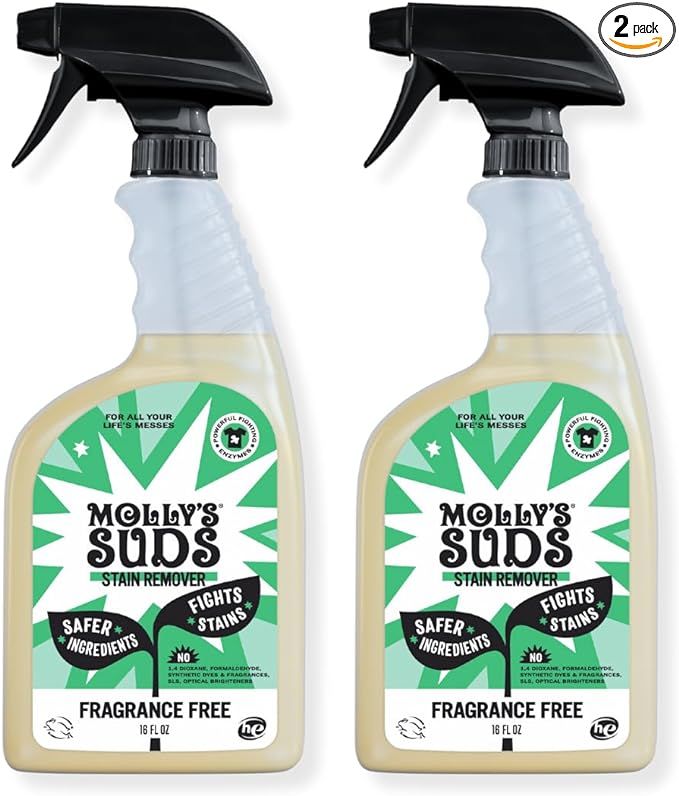 Molly's Suds Natural Laundry Stain Remover Spray | Gentle Yet Powerful, Great for Baby & Pet Stai... | Amazon (US)