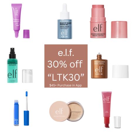 e.l.f. Cosmetics 30% off Sitewide with $45+ Purchase. Use code “LTK30” in app #elfcosmetics #elfmakeuo #eilfskin #elfbeauty ##ltk30

#LTKFindsUnder50 #LTKTravel #LTKBeauty