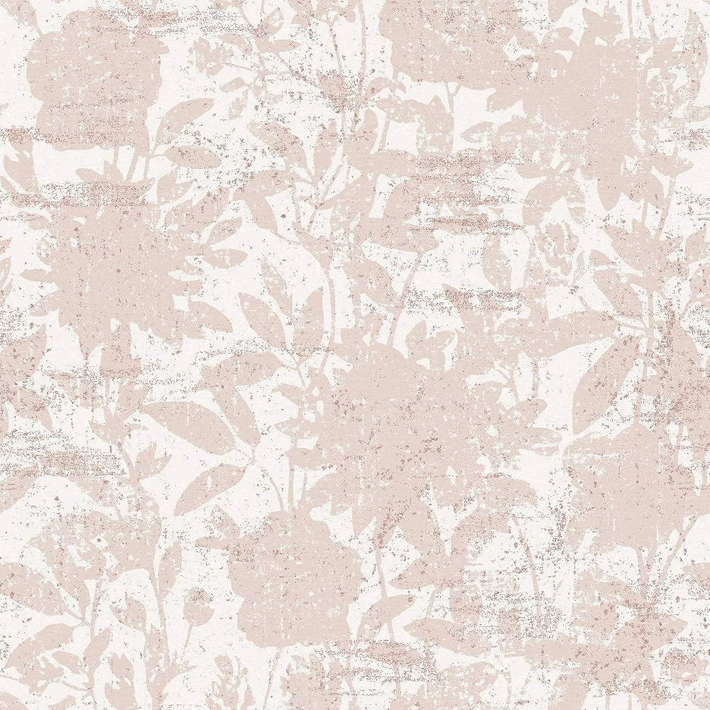 Tempaper Dusted Pink Garden Floral Removable Peel and Stick Floral Wallpaper, 20.5 in X 16.5 ft, ... | Amazon (US)