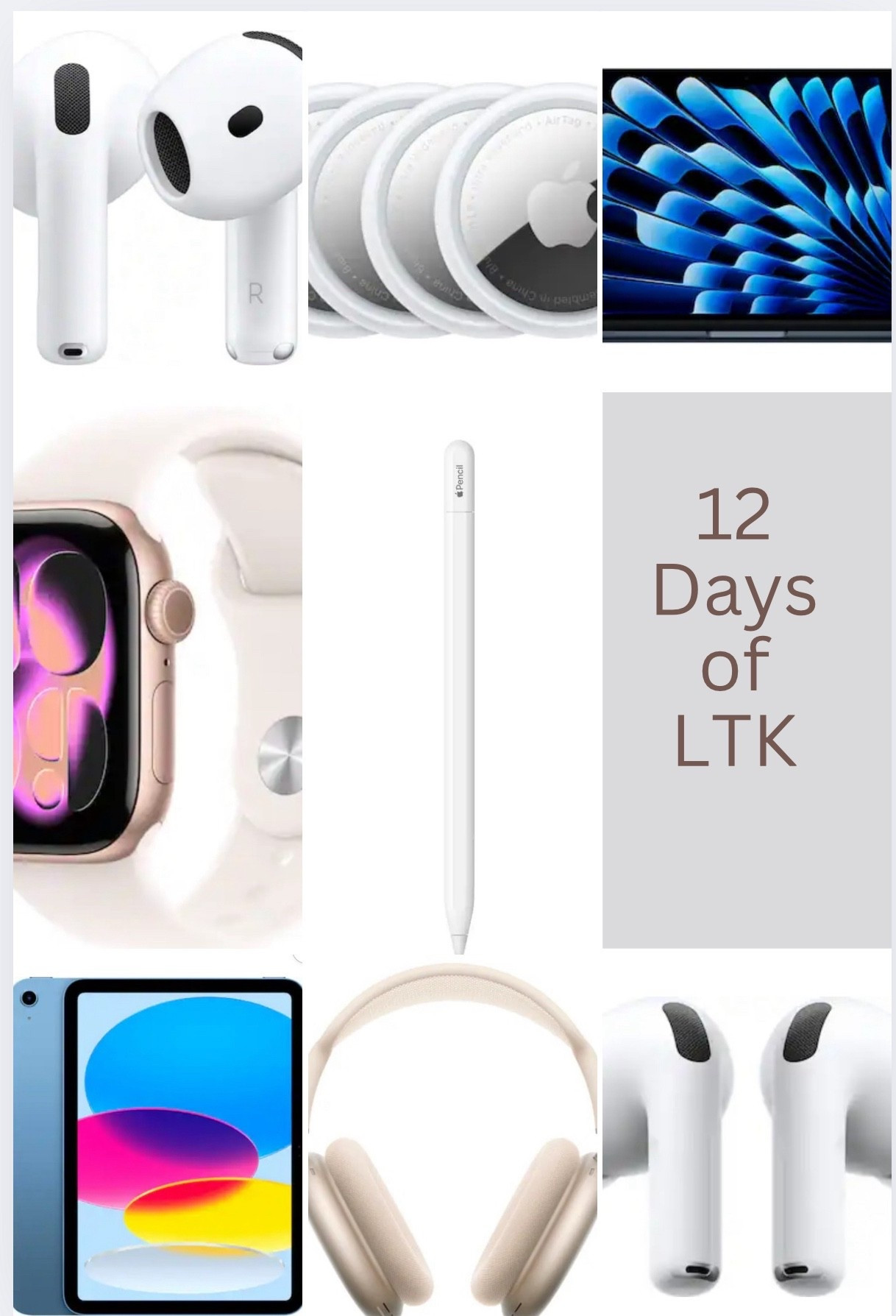 ✨ Day 7 of 12 Days of LTK! ✨
Best Buy’s Apple Sale is HERE and the deals are so good 🤍🍏

From AirPods to iPads to the perfect holiday MacBook upgrade — now’s the time to snag those gifts (or treat yourself 👀).

🛍️ Shop my picks + the best Apple deals
Linked in my LTK! 🔗

#LTKHoliday #BestBuyDeals #AppleSale #12DaysOfLTK #HolidayShopping

#LTKHoliday #LTKGiftGuide #LTKFindsUnder100