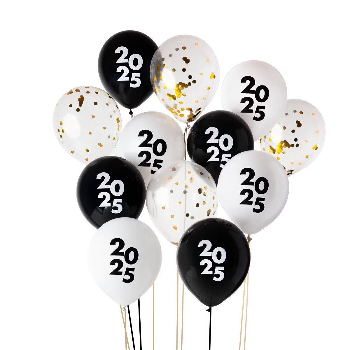 2025 Graduation Latex Balloon Pack by Bonjour Fete - 12ct | Target
