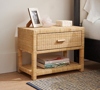 Cala Rattan Nightstand (28") | Pottery Barn (US)