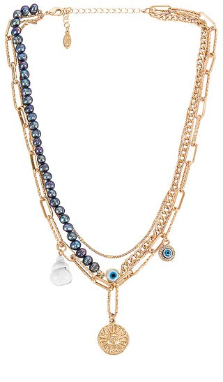 In The Zone Layered Necklace in Gold | Revolve Clothing (Global)