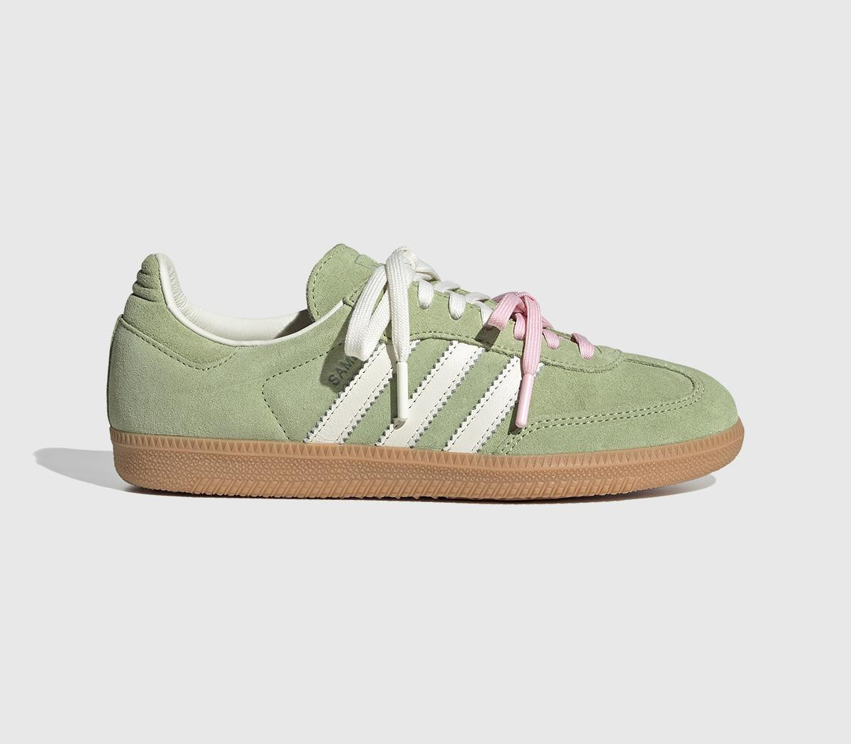 Adidas Womens Molly-mae Samba OG Trainers Matcha Clear Pink, 4.5 | Office Shoes (UK)