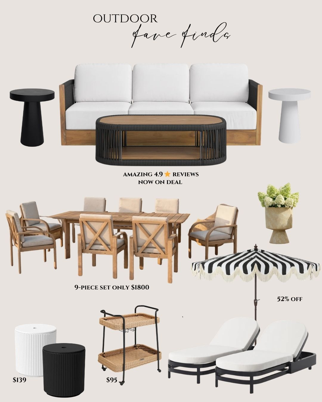 #AD - Make your patio look designer for less by shopping @wayfair ! These pieces look incredible. They look so high end but for a great price! 

 #Ad #wishyouwerehere #outdoor #Wayfair #WayfairPartner 

#LTKSeasonal #LTKSaleAlert #LTKHome