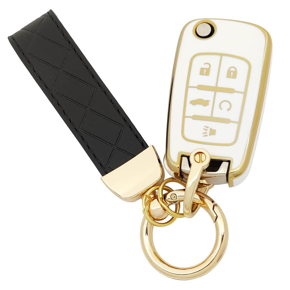 TPU Key Fob Cover fit for Chevy Equinox Cruze Malibu Camaro Trax Impala Sonic for Buick Lacrosse ... | Amazon (US)