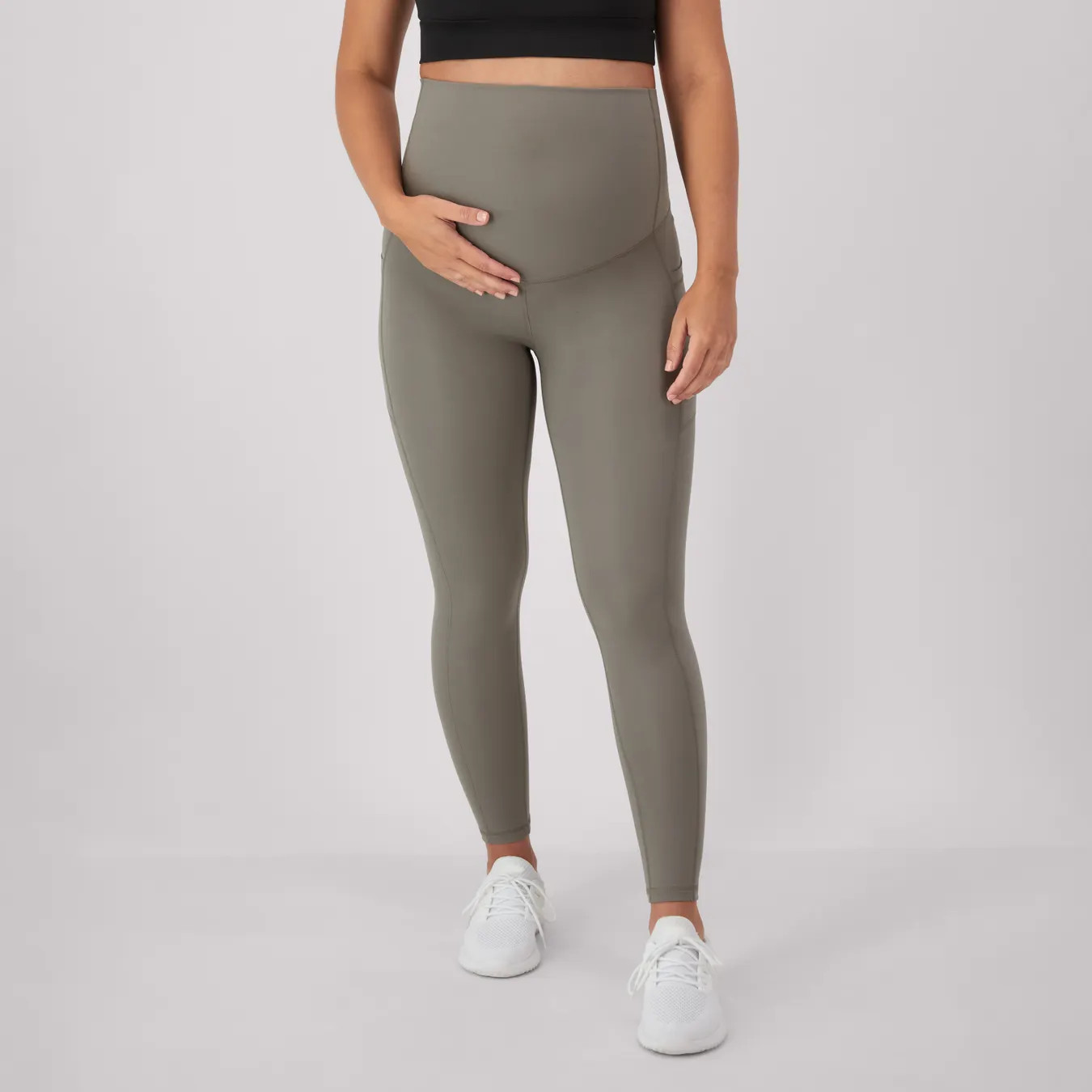 Hanes Maternity Women's Stretch & Recover 7/8 Leggings, 25" Inseam #MT108 | Hanes.com