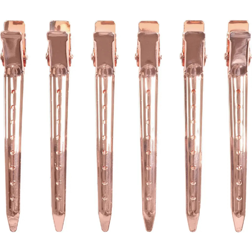 Kitsch 6-Pack Professional Styling Clips in Rose Gold at Nordstrom | Nordstrom