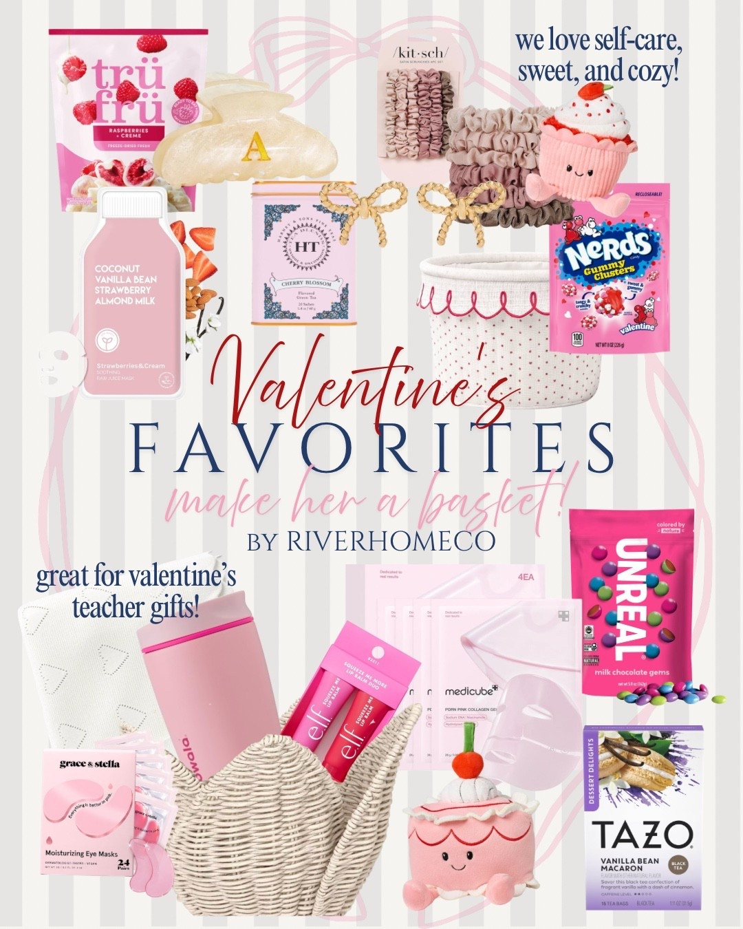 Teacher Valentine baskets made easy
My go-to formula: a little self care, a little sweet, and a little cozy.
Perfect for teachers, room moms, and anyone you want to thank without overthinking it.
Every item in this basket is linked and shoppable on my LTK—mix and match to fit any budget.



valentines gifts for her

teacher valentines basket

teacher valentines gifts

valentines gift basket ideas

affordable valentines gifts

teacher appreciation gift

cozy valentines gifts

self care valentines gift

#ValentinesGiftsForHer
#TeacherValentines
#TeacherGiftIdeas
#ValentinesBasket

#LTKValentine