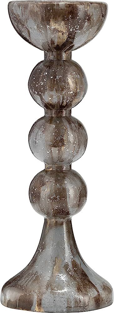 Sagebrook Home Glass, 18" H, Bubbly Candle Holder, Brown, Cylinder, Glass, Contemporary, 7" L X 7... | Amazon (US)