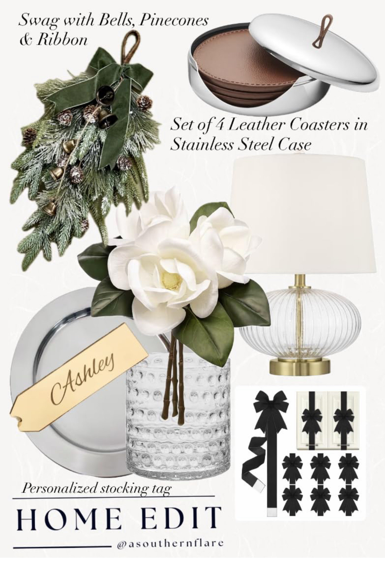 Home Decor/ Looks for Less, lamps, holiday decor, swags, bows

#LTKFindsUnder50 #LTKSeasonal #LTKHoliday