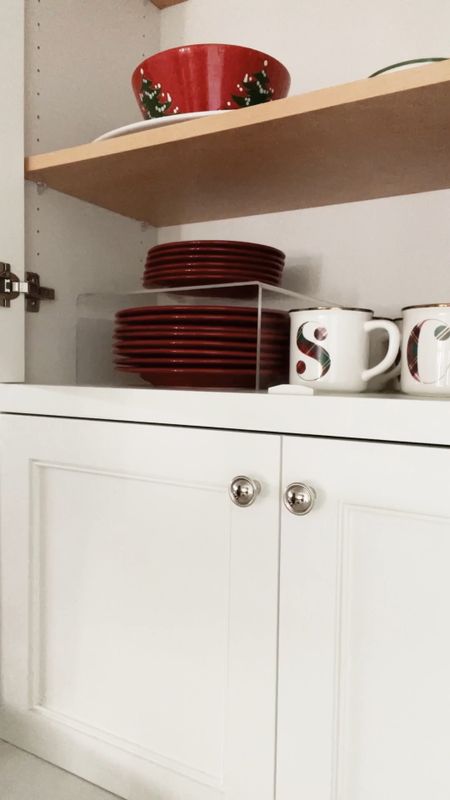 Simple solution to add storage in a cabinet. This acrylic shelf is a favorite it is not only functional but looks great too!
Kitchen organization 
Home organization 


#LTKHoliday #LTKunder50 #LTKhome