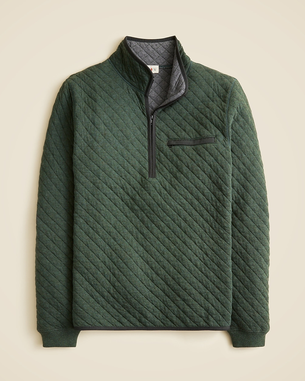 Quilted half-zip pullover | J. Crew US