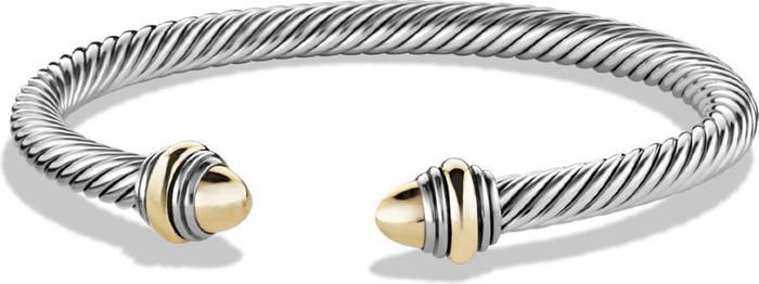 Cable Classics Bracelet with Gold, 5mm | Nordstrom