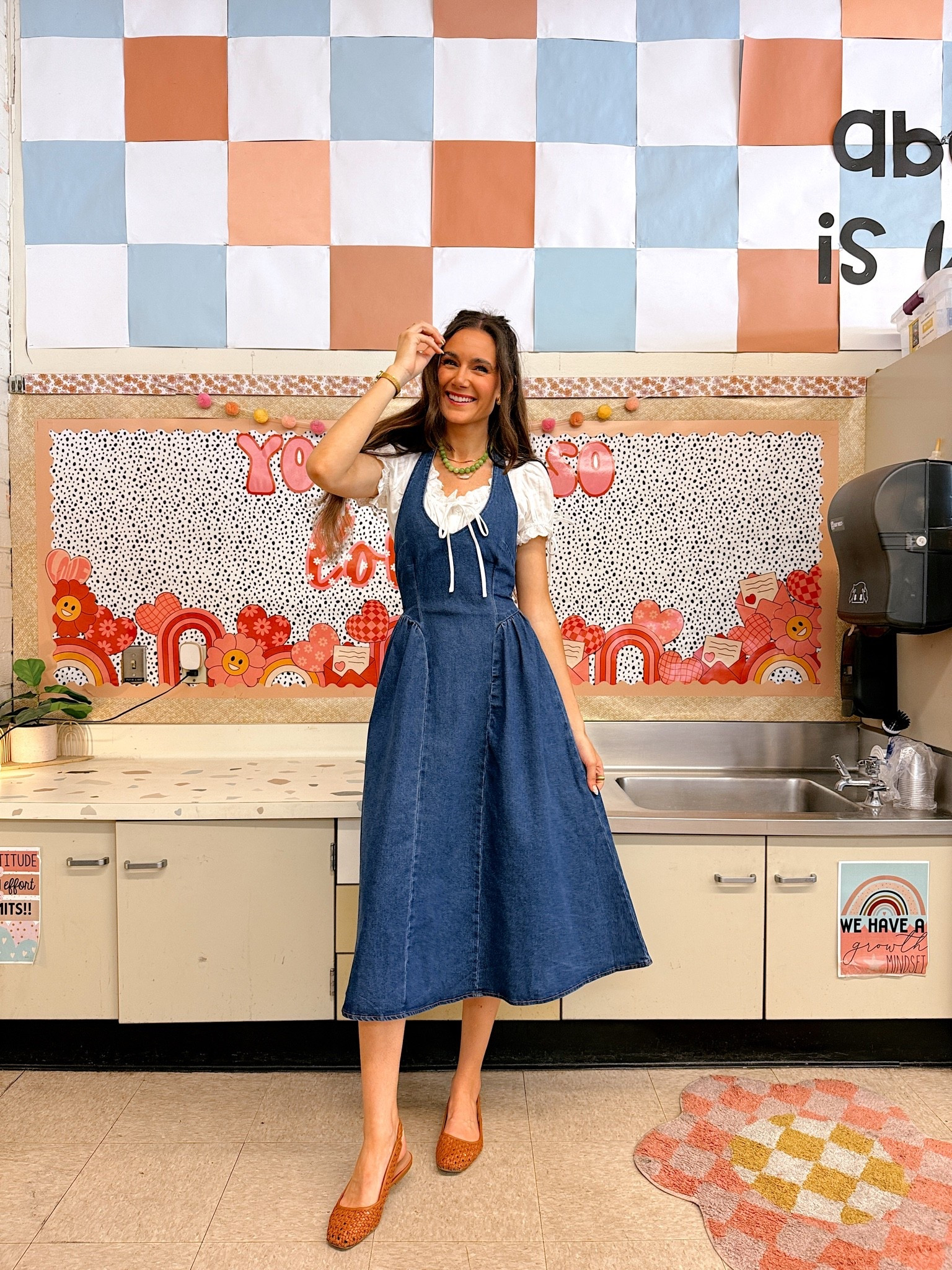 blue teacher dress Teacher Approved Dresses