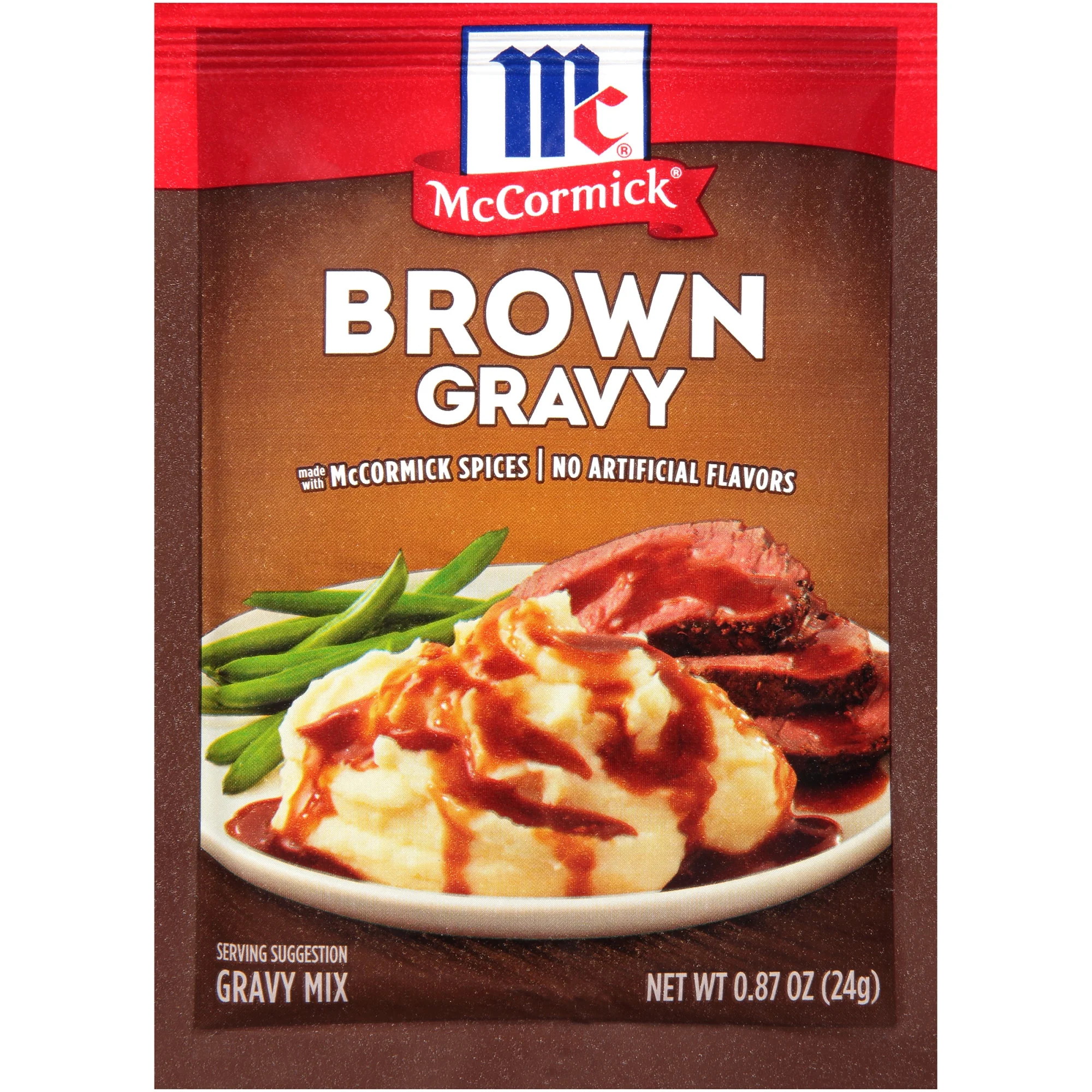 McCormick Brown Gravy Mix, 0.87 oz - Walmart.com | Walmart (US)