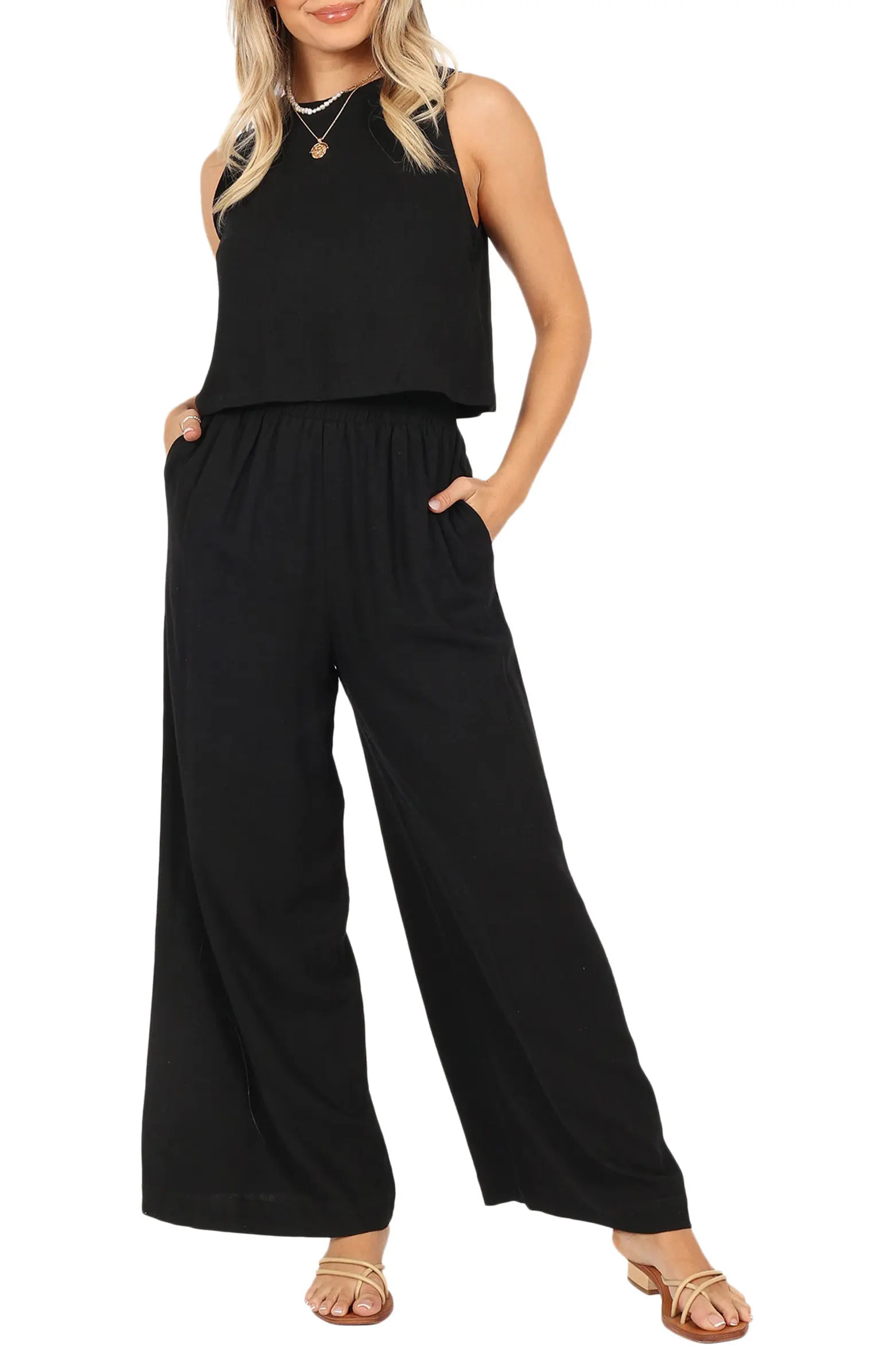 Marnie Tank & Wide Leg Pants Linen Set | Nordstrom