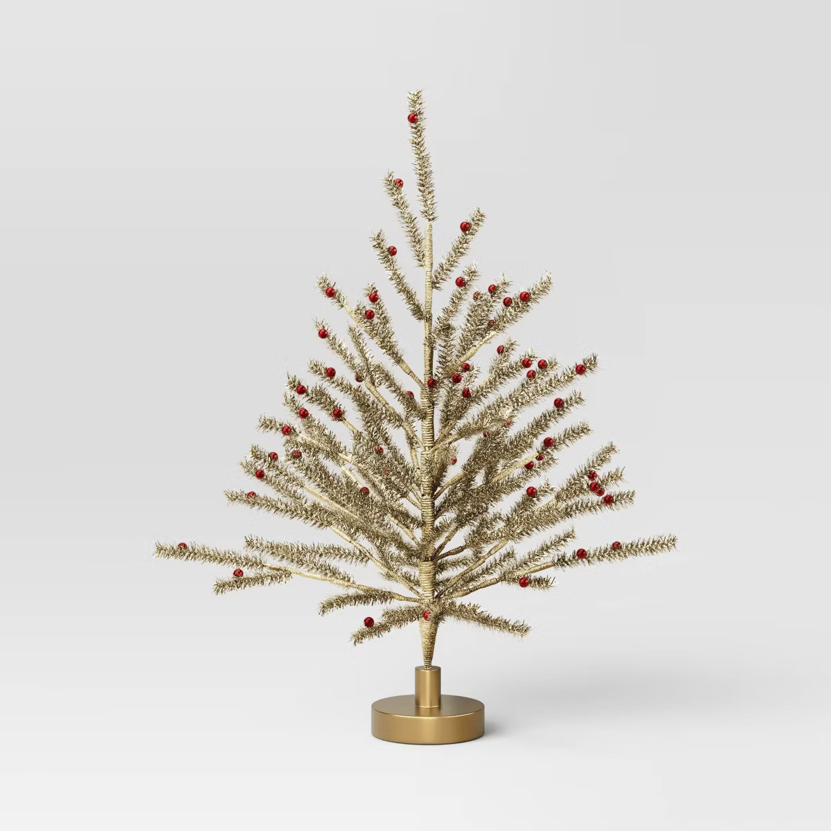 24" Decorated Gold Tinsel Artificial Christmas Tree - Threshold™ | Target
