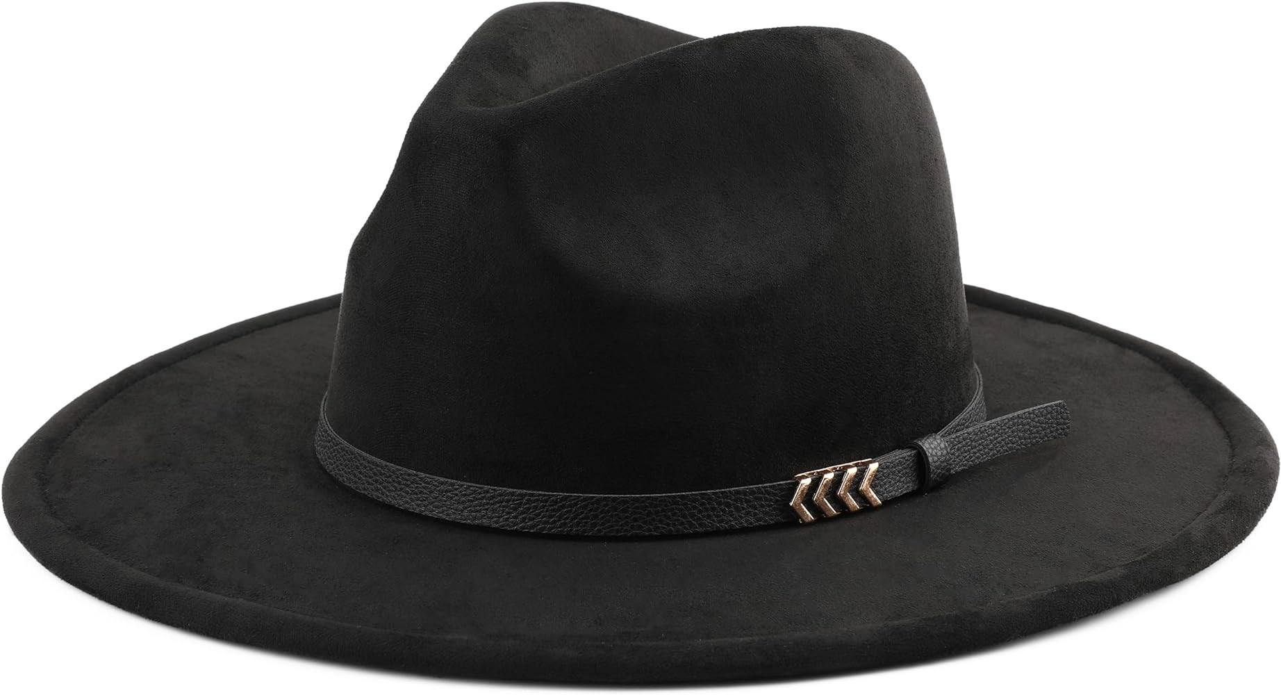 Wide Brim Fedora Hat for Men Women Big Rancher Felt Hat | Amazon (US)