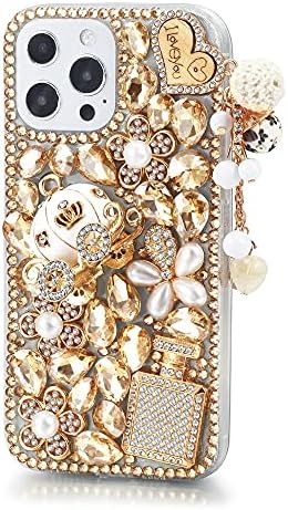 Max-ABC for iPhone 13 Pro Max Diamond Case,Cute Bling Glitter Case for Women Girls Shiny Crystal Rhi | Amazon (US)
