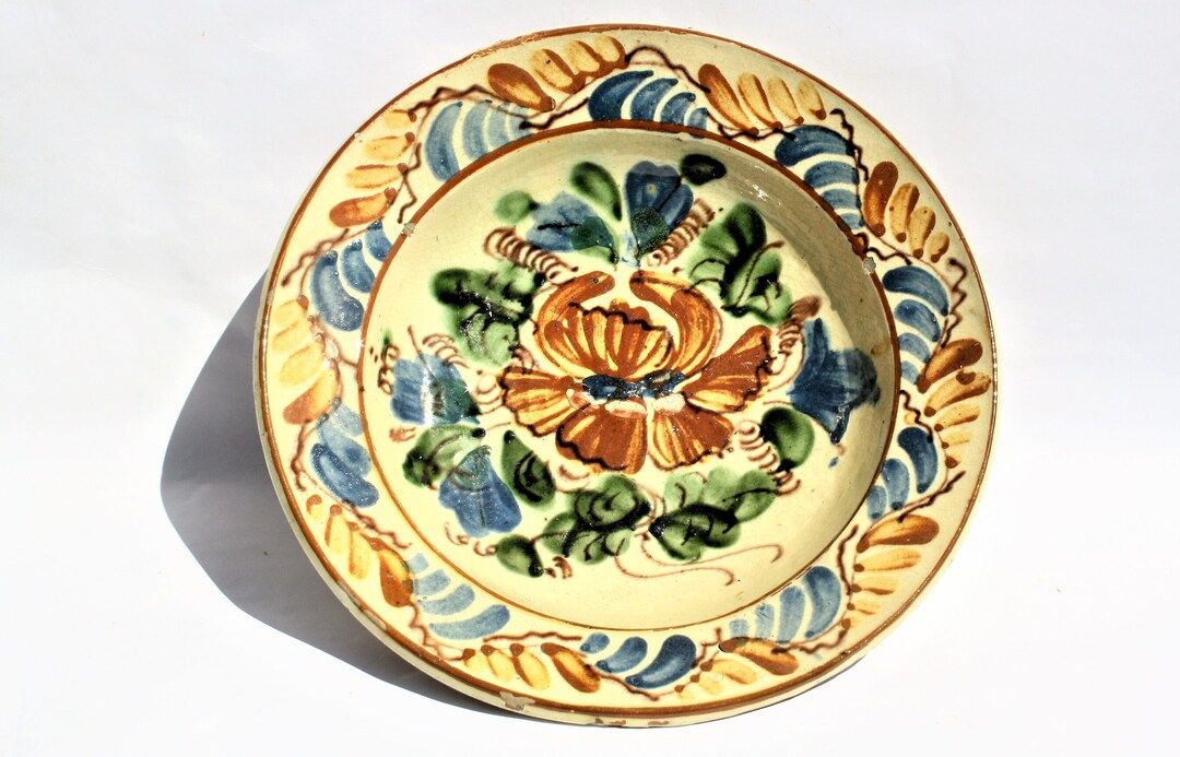 Antique Clay Plate Transylvania Traditional Pottery Folk - Etsy Peru | Etsy ROW