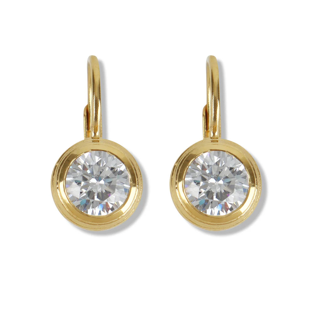 Bezel Drop Earrings | HART