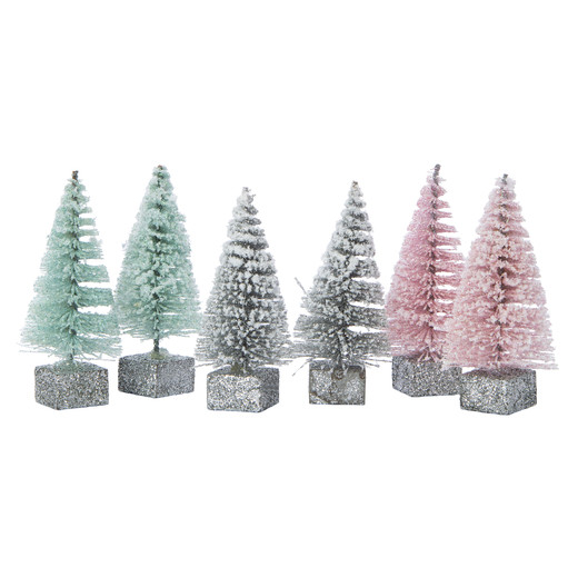Mini Bottle Brush Trees 6-Count | Five Below
