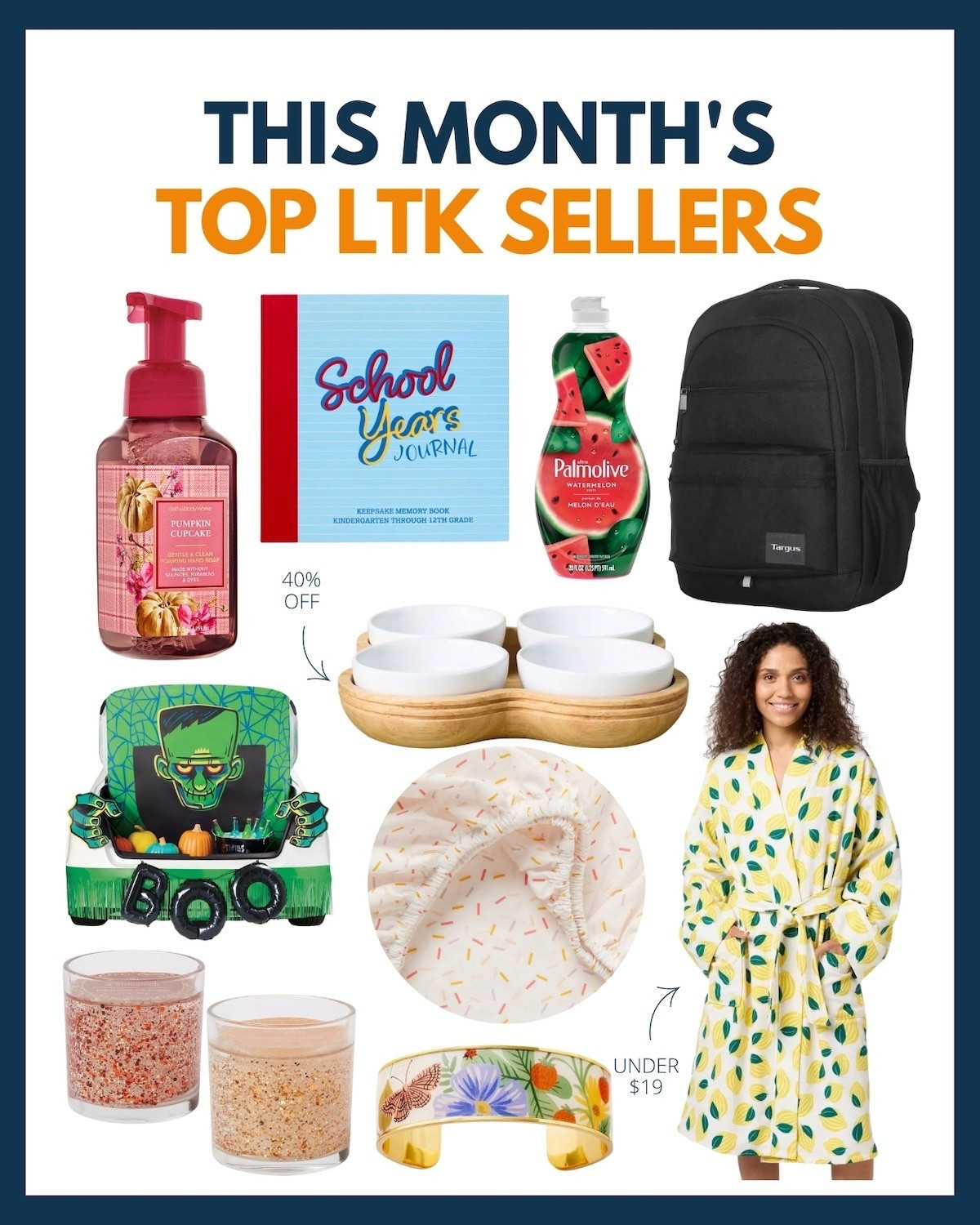 Want to know what LTK shoppers bought the most of this past month? Shop them below! 🛍️ From affordable laptop bookbags to Halloween goodies, you’re not going to want to miss these top sellers for August! 🤩

#LTKHome #LTKSeasonal #LTKFamily