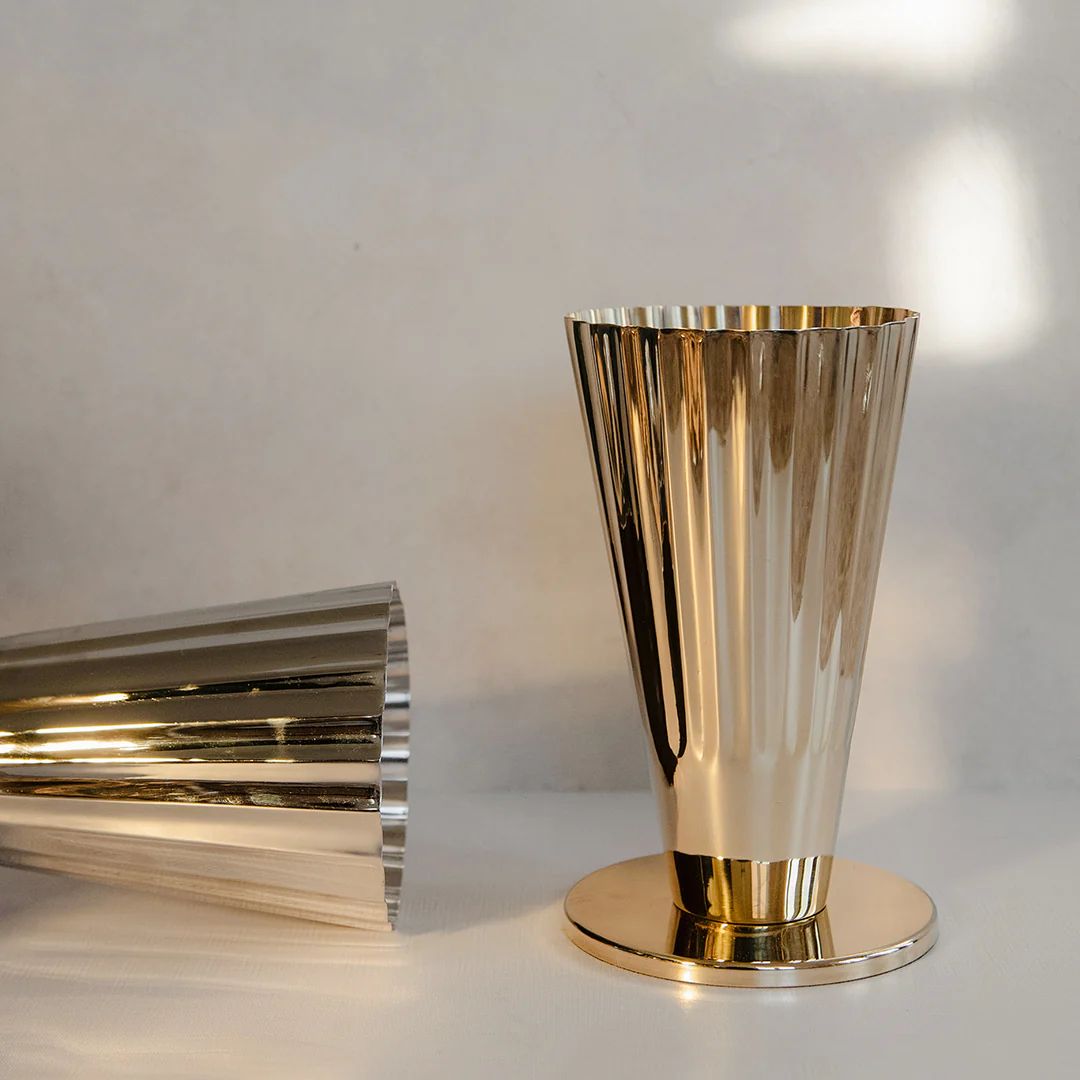 Fluted Sweetgrass Vase | Roan Iris