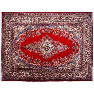Brezlynn One-of-a-Kind 9'2" x 12'8" 1970s Area Rug in Red/Blue/White | Wayfair North America