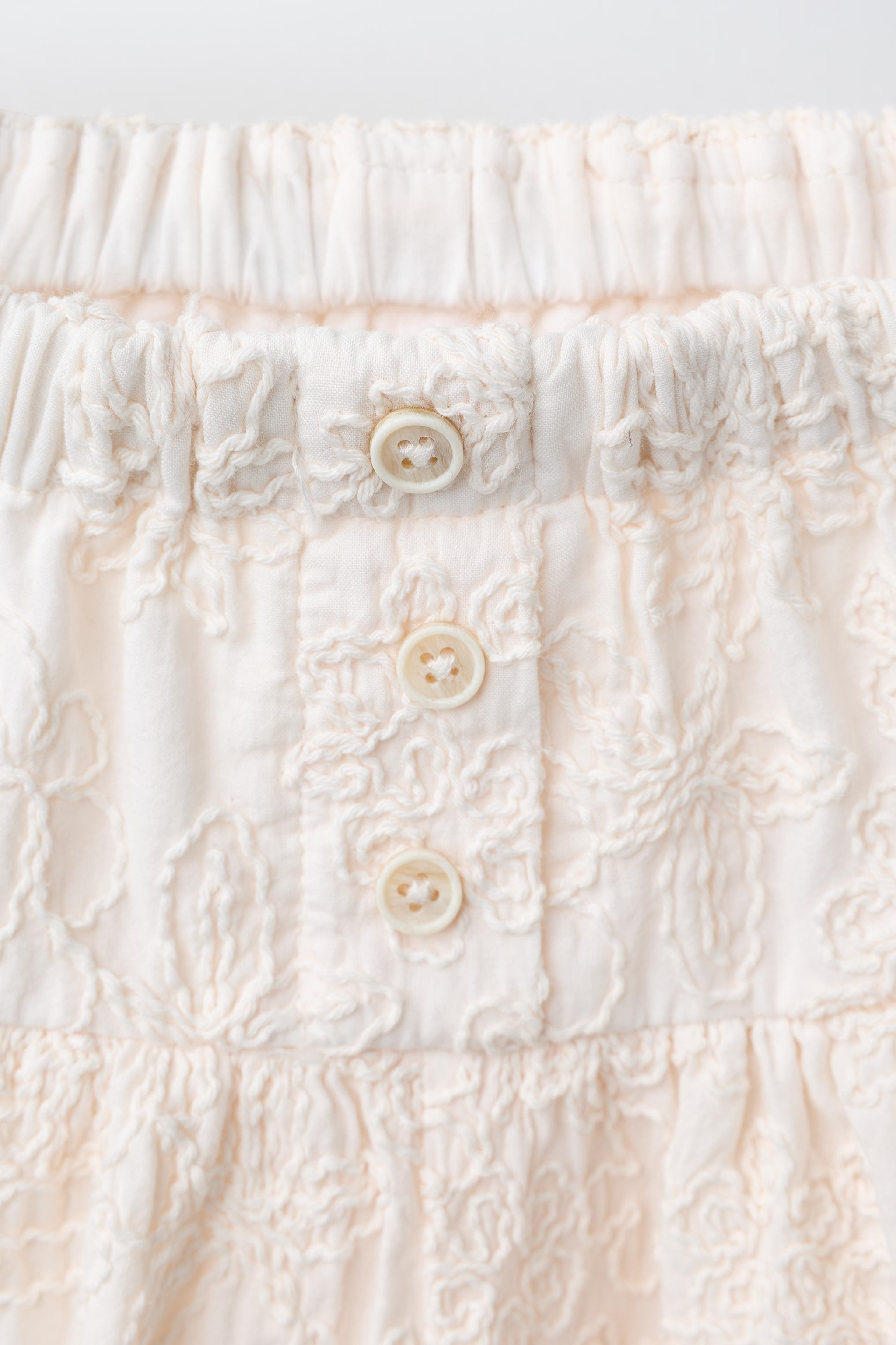 EMBROIDERED FLORAL SHORTS | Zara US