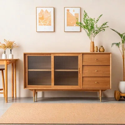 Nordic Style Solid Wood Sideboard | Wayfair Professional