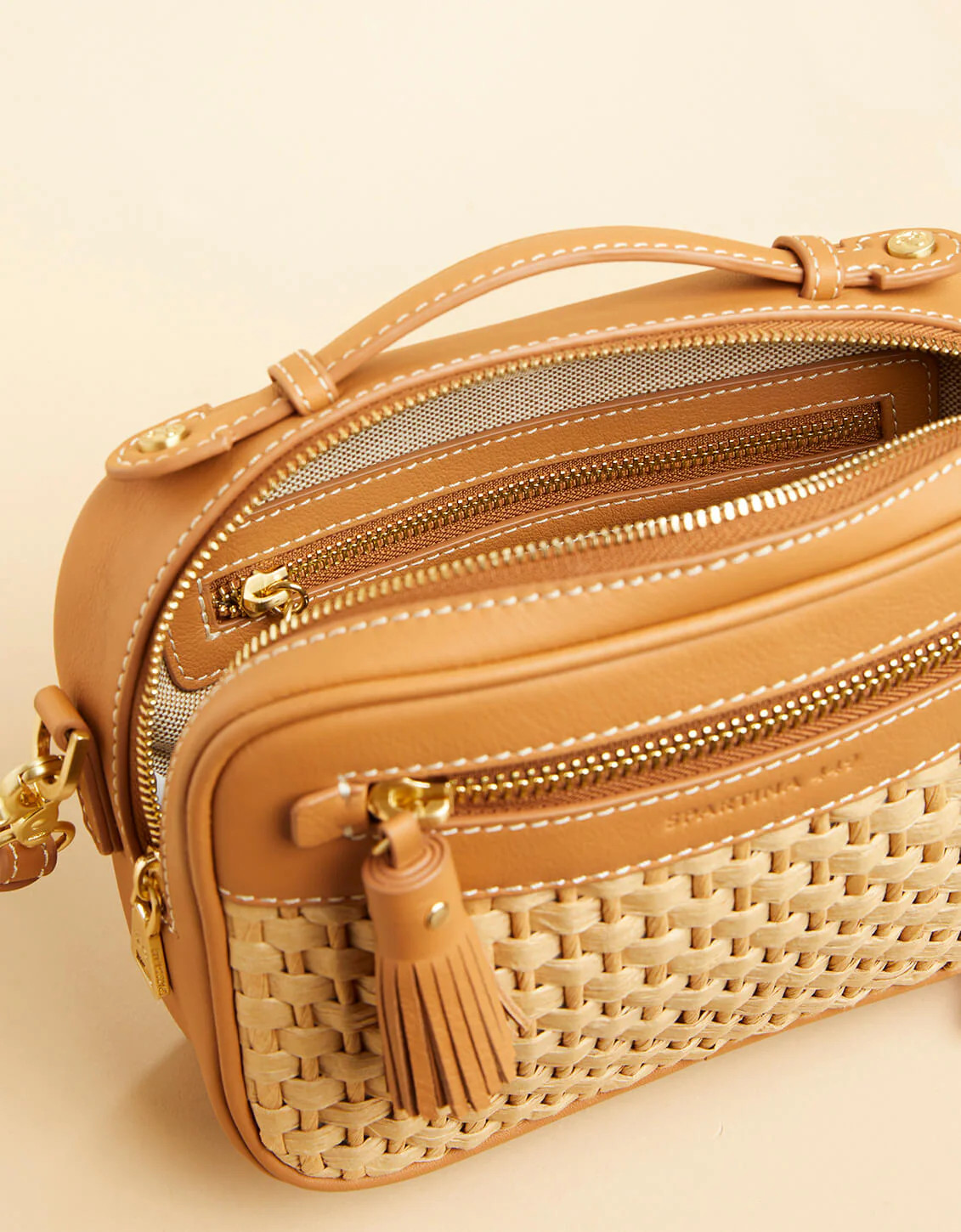 Ellie Crossbody Straw Pecan | Spartina 449