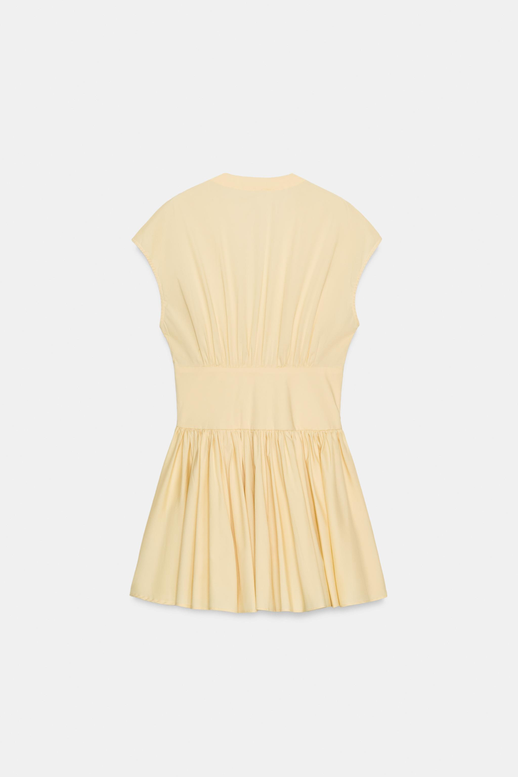 POPLIN MINI DRESS | Zara UK