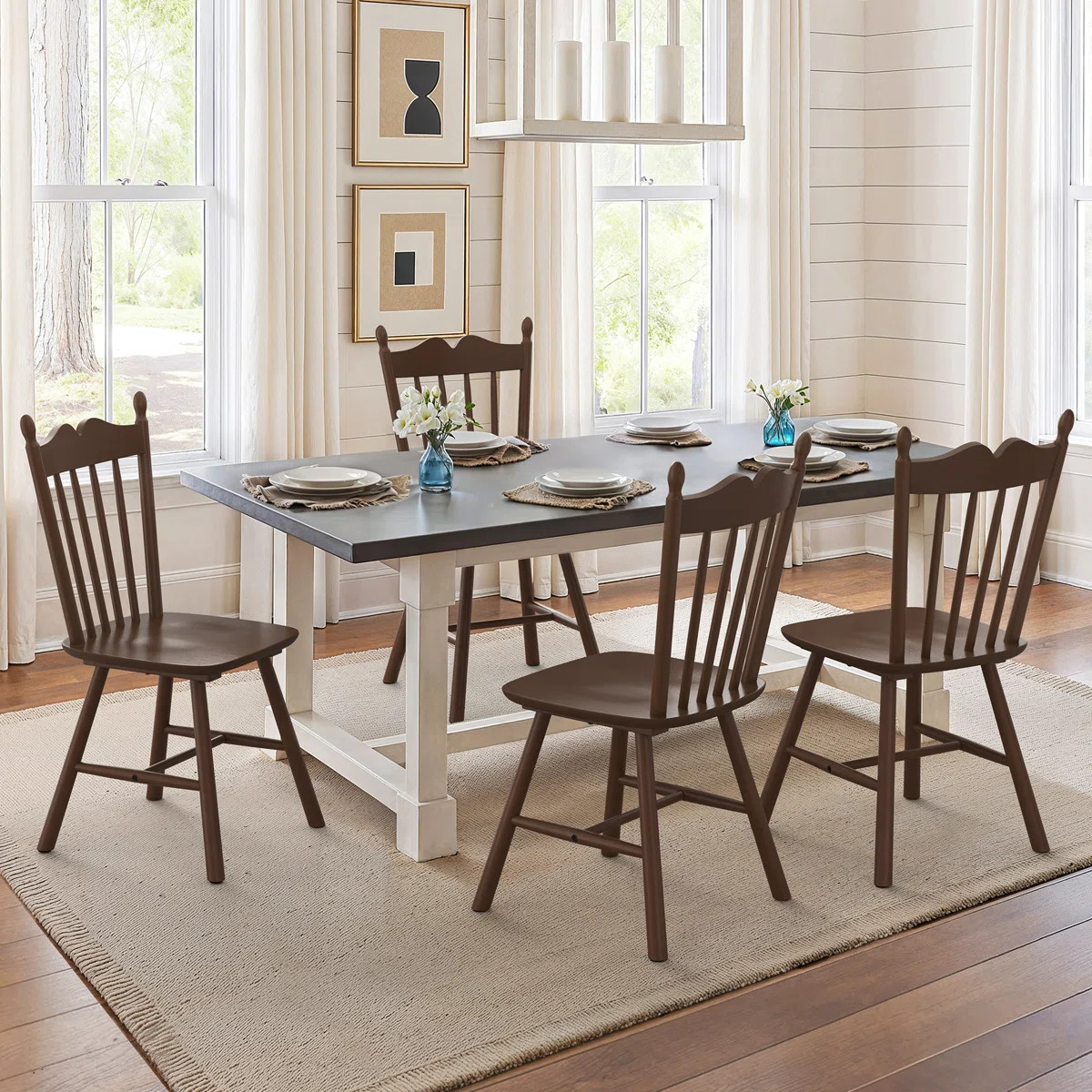 Daisy Solid Wood Side Chairs (Set of 4) | Wayfair North America