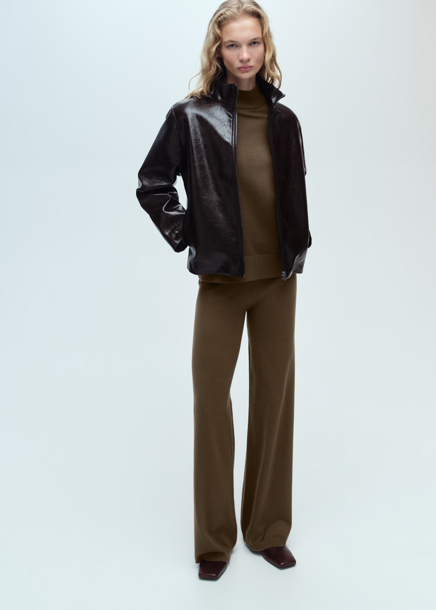 Perkins neck knitted sweater - Women | MANGO United Kingdom | MANGO (UK)