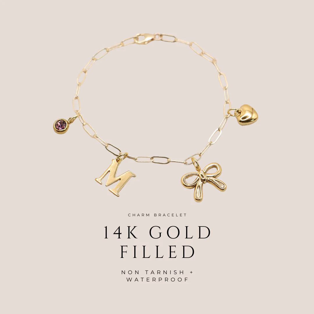 build your own charm bracelet { gold + silver } | Chic Mama Jewelry