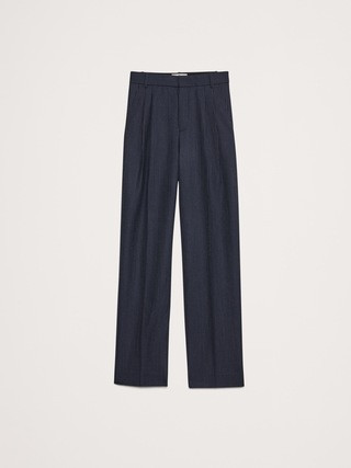 Relaxed Wide-Leg Italian Wool Pant | Banana Republic (US)