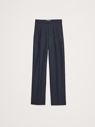 Relaxed Wide-Leg Italian Wool Pant | Banana Republic (US)