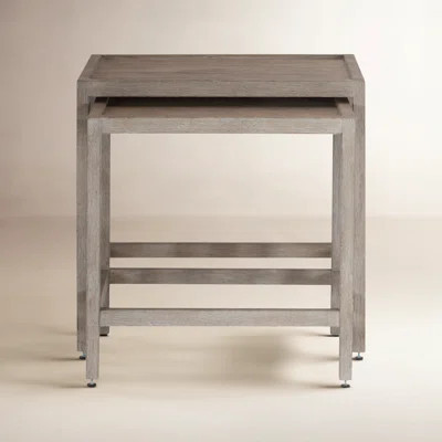 Albion 22" Oak Nesting End Tables | Birch Lane