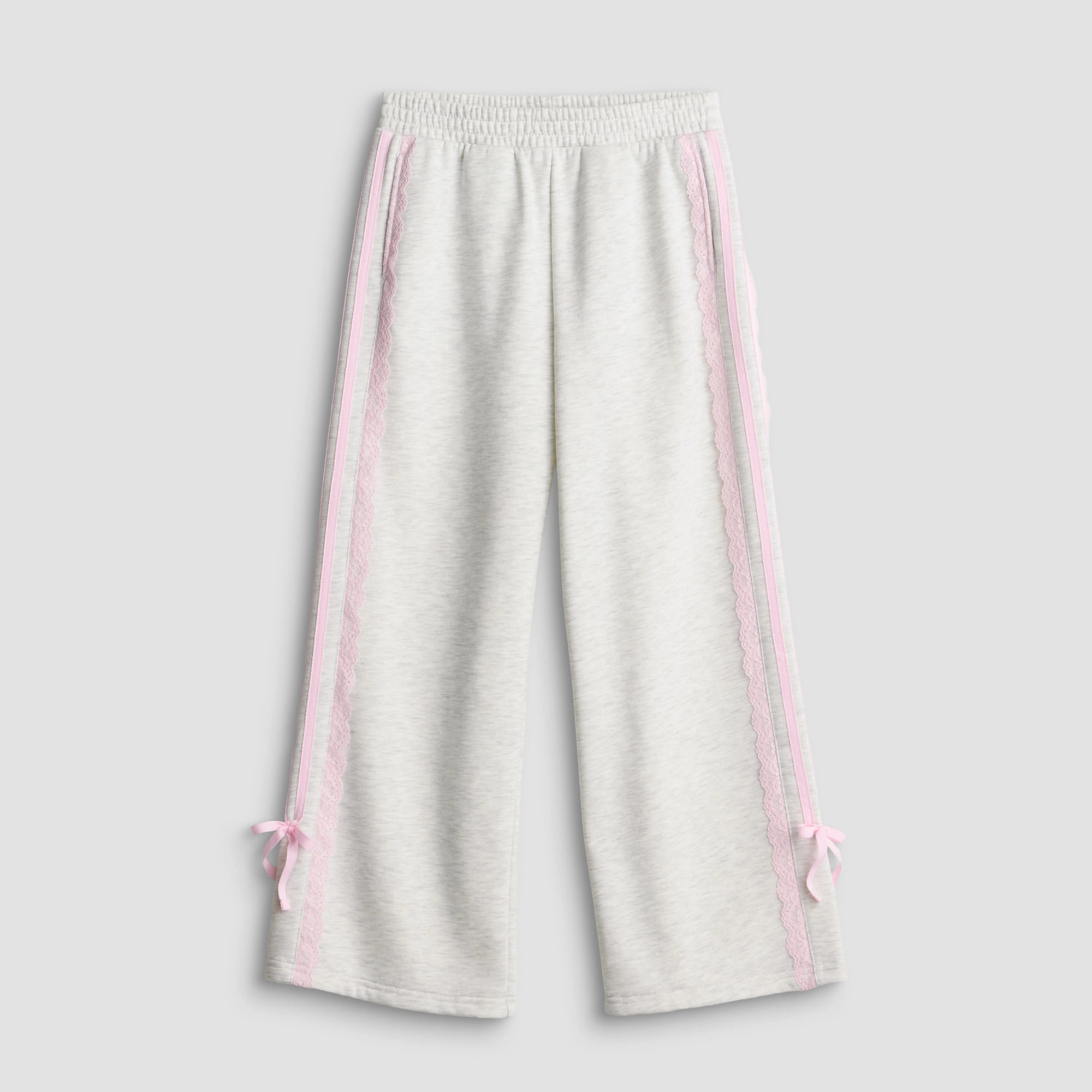 Girls 7-16 Harper & Ivy Wide Leg Pants with Lace & Bow Trim | Kohl's