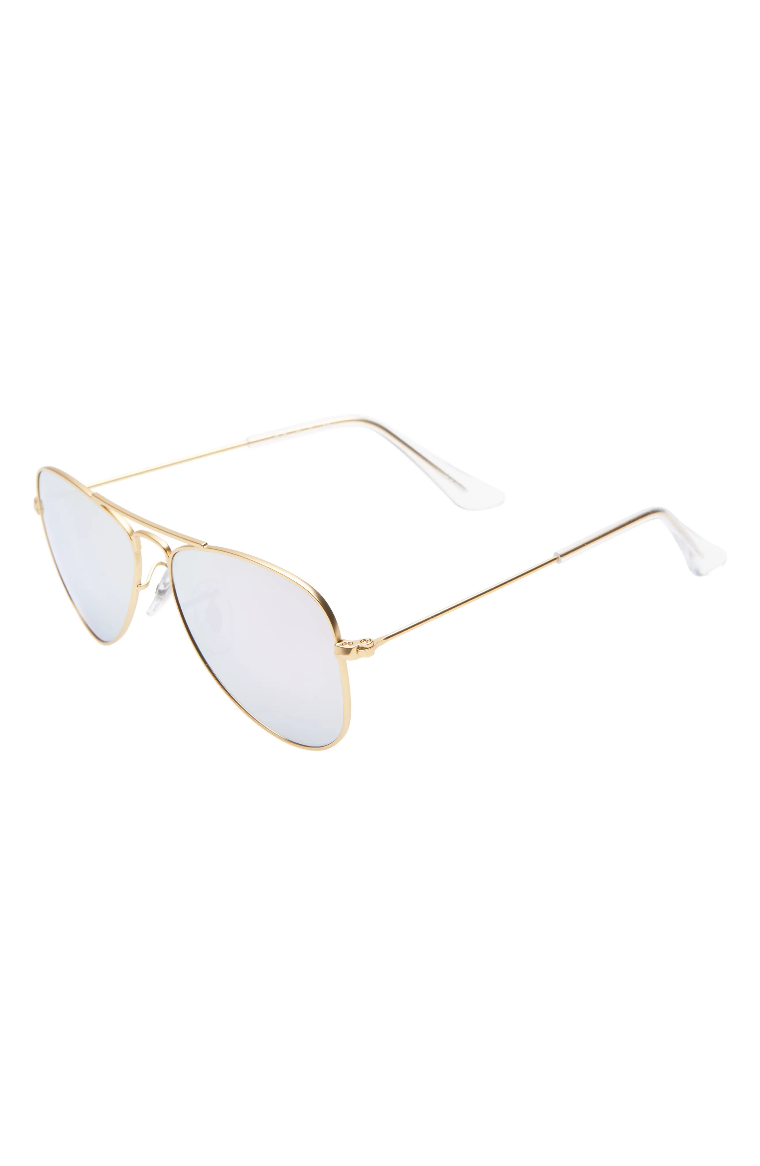 Ray-Ban Junior 50Mm Mirrored Aviator Sunglasses - | Nordstrom