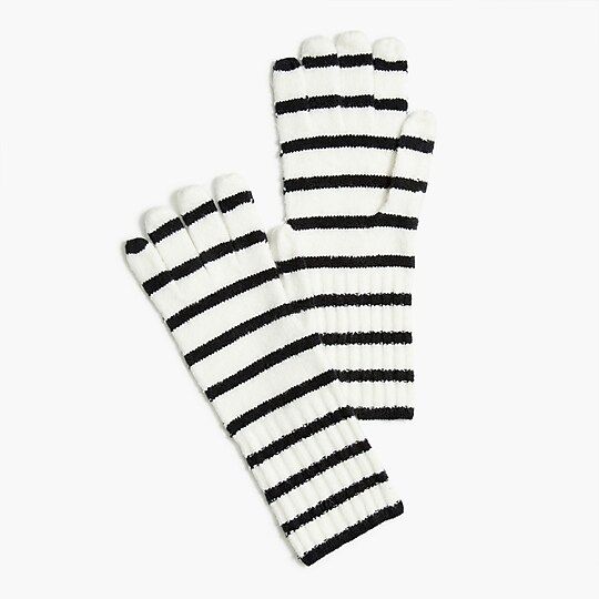 Striped gloves in extra-soft yarn | J.Crew Factory